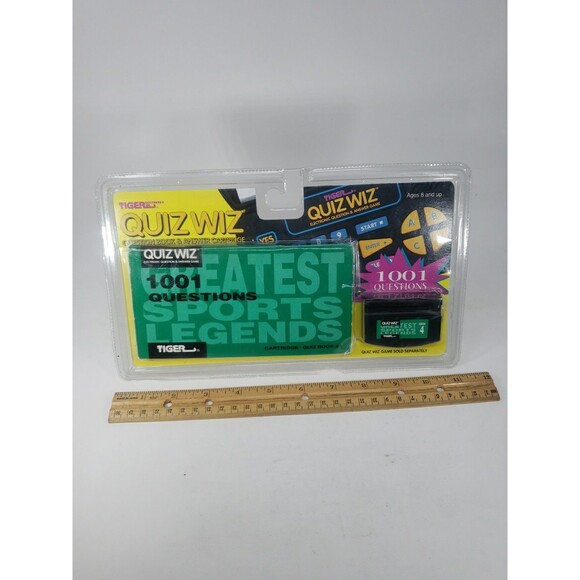 VTG Tiger Quiz Wiz 1001 Questions Greatest Sports Legends Cartridge & Book 4 - Picture 11 of 12